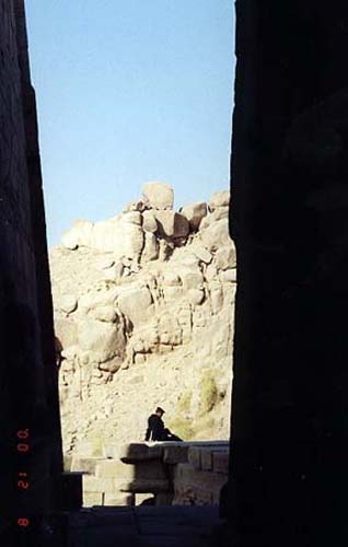 A resting soldier in Aswan