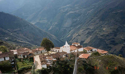 The village of Los Nevados