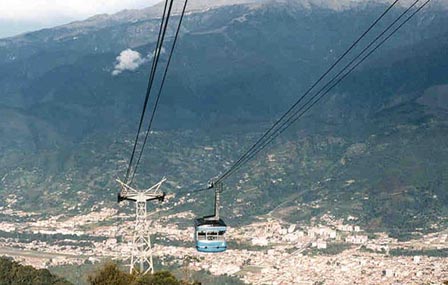 The view of Merida from the Teleferico