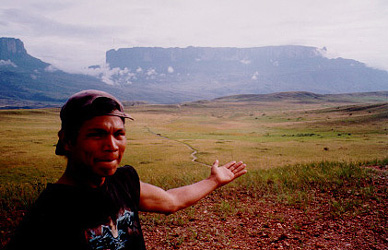 Our guide Gustavo introducing us to Roraima
